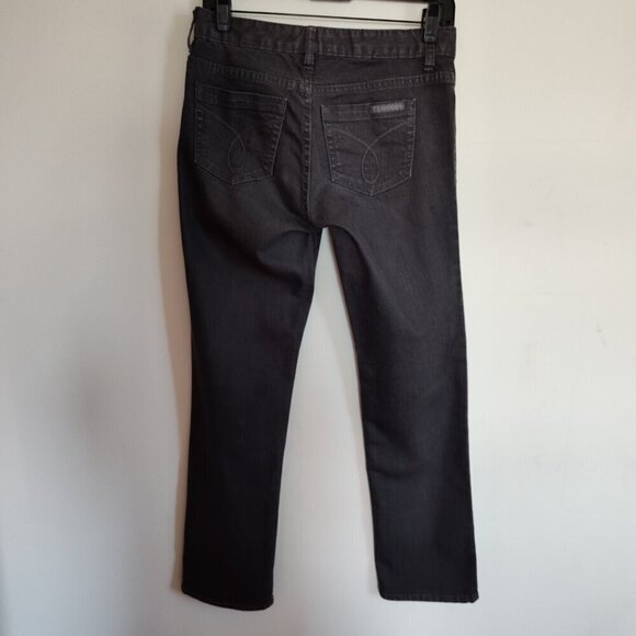 Ladies SZ 2P Calvin Klein Grey Denim Skinny Jeans - Picture 3 of 5
